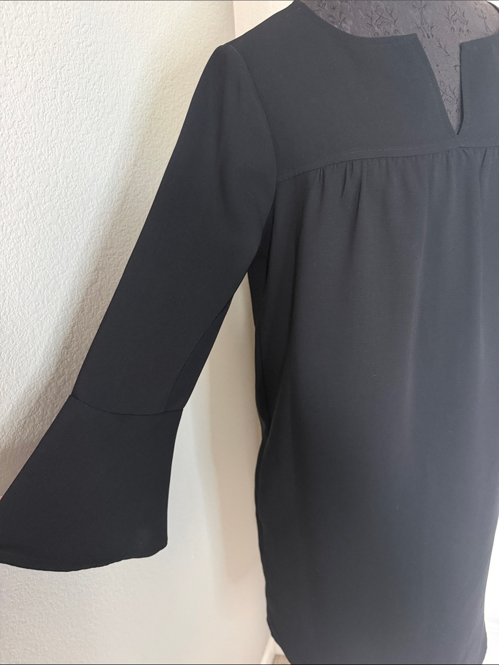 Madewell Starland Black Long-Sleeve Shift Dress Size Small - Picture 3 of 11
